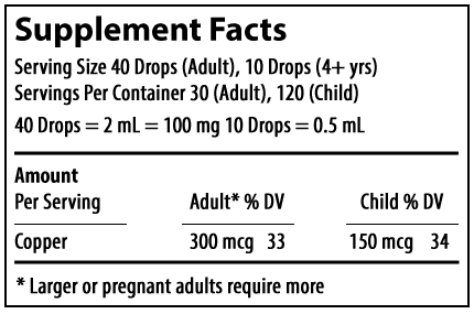 Pure Copper Supplemental Fact sheet